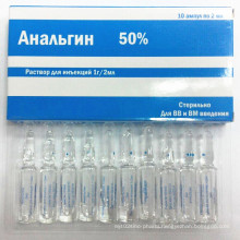 High Quality Analgin Injection (Dipyrone Injection) 50%